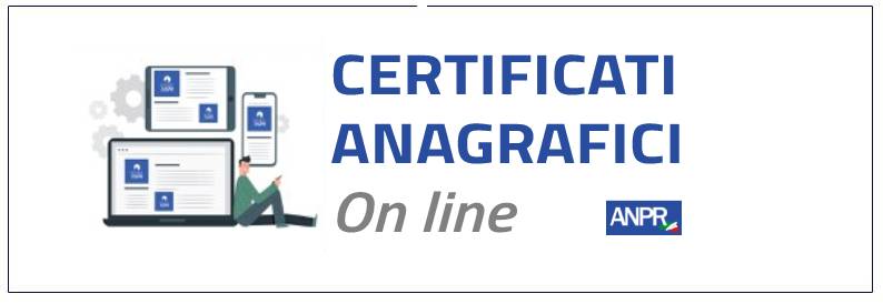 certificati anagrafici online